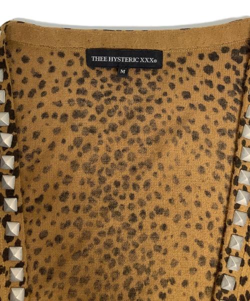 Thee Hysteric XXX（ジィ ヒステリックトリプルエックス）Thee Hysteric XXX (ジィ ヒステリックトリプルエックス) 薄手カーディガン キャメル サイズ:Mの古着・服飾アイテム