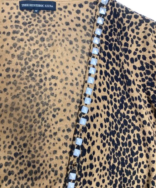 Thee Hysteric XXX（ジィ ヒステリックトリプルエックス）Thee Hysteric XXX (ジィ ヒステリックトリプルエックス) 薄手カーディガン キャメル サイズ:Mの古着・服飾アイテム