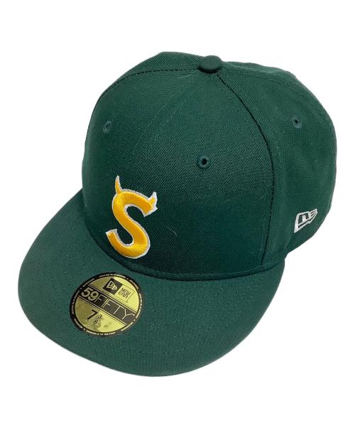 SUPREME（シュプリーム）Supreme (シュプリーム) New Era (ニューエラ) キャップ グリーン サイズ:7 3/8の古着・服飾アイテム