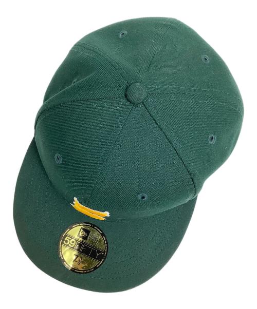 SUPREME（シュプリーム）Supreme (シュプリーム) New Era (ニューエラ) キャップ グリーン サイズ:7 3/8の古着・服飾アイテム