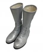 KUSHITANIクシタニ）の古着「レザーブーツ」｜シルバー