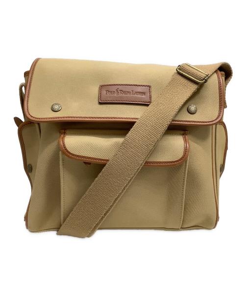 POLO RALPH LAUREN（ポロ・ラルフローレン）POLO RALPH LAUREN (ポロ・ラルフローレン) サファリショルダーバッグ ベージュの古着・服飾アイテム