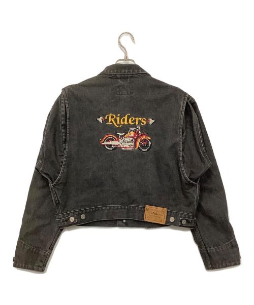RALPH LAUREN COUNTRY（ラルフローレンカントリー）RALPH LAUREN COUNTRY (ラルフローレンカントリー) ヴィンテージデニムジャケット ブラック サイズ:Lの古着・服飾アイテム