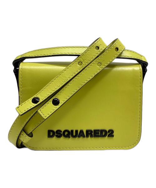 DSQUARED2（ディースクエアード）DSQUARED2 (ディースクエアード) Logo Crossbody/ロゴクロスボディーバッグ イエローの古着・服飾アイテム