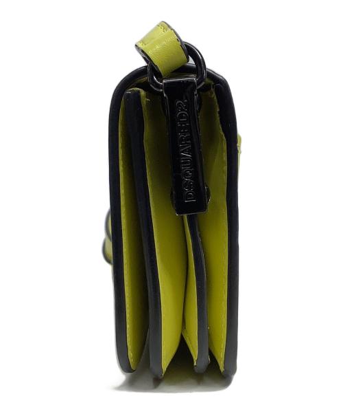 DSQUARED2（ディースクエアード）DSQUARED2 (ディースクエアード) Logo Crossbody/ロゴクロスボディーバッグ イエローの古着・服飾アイテム