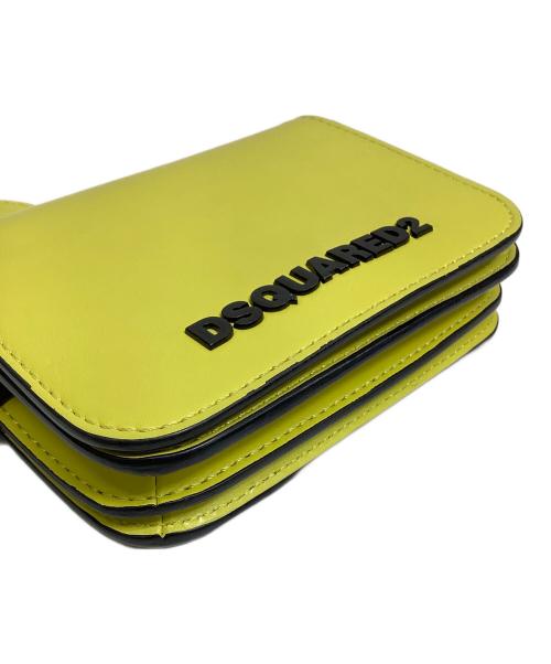 DSQUARED2（ディースクエアード）DSQUARED2 (ディースクエアード) Logo Crossbody/ロゴクロスボディーバッグ イエローの古着・服飾アイテム
