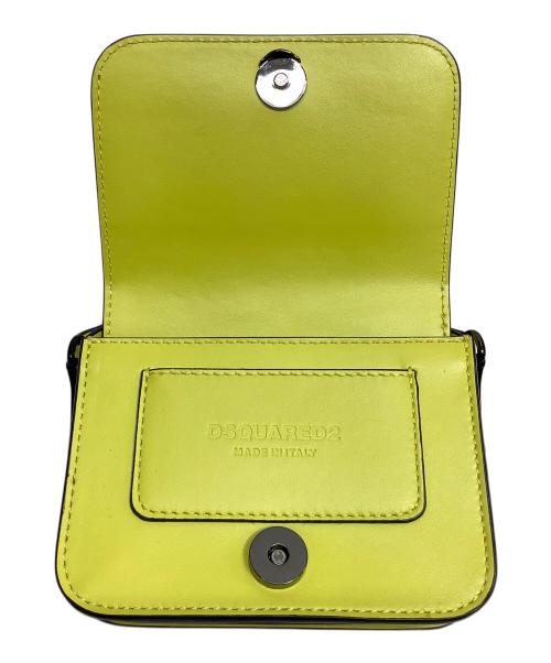 DSQUARED2（ディースクエアード）DSQUARED2 (ディースクエアード) Logo Crossbody/ロゴクロスボディーバッグ イエローの古着・服飾アイテム