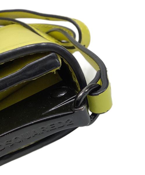 DSQUARED2（ディースクエアード）DSQUARED2 (ディースクエアード) Logo Crossbody/ロゴクロスボディーバッグ イエローの古着・服飾アイテム