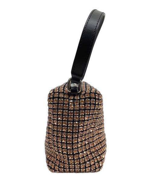 ALEXANDER WANG（アレキサンダー・ワン）ALEXANDER WANG (アレキサンダーワン) ビジュートリムミニバッグ ブラック×ピンクの古着・服飾アイテム