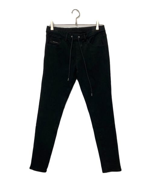 RESOUND CLOTHING（リサウンドクロージング）RESOUND CLOTHING (リサウンドクロージング) デニムジャージスキニーパンツ ブラック サイズ:2の古着・服飾アイテム