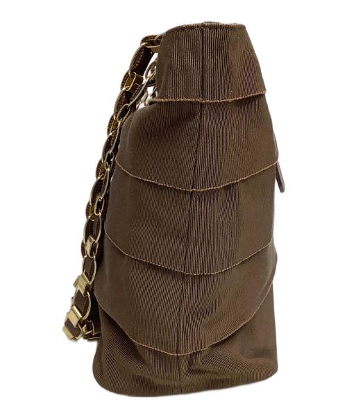 Salvatore Ferragamo（サルヴァトーレ フェラガモ）Salvatore Ferragamo (サルヴァトーレ フェラガモ) チェーンショルダーバッグ ブラウンの古着・服飾アイテム