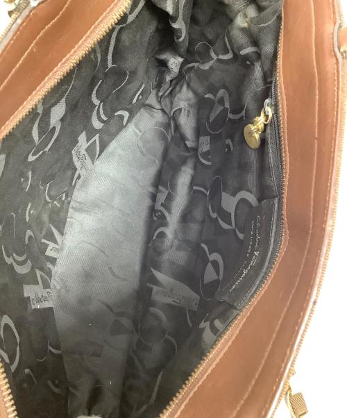 Salvatore Ferragamo（サルヴァトーレ フェラガモ）Salvatore Ferragamo (サルヴァトーレ フェラガモ) チェーンショルダーバッグ ブラウンの古着・服飾アイテム