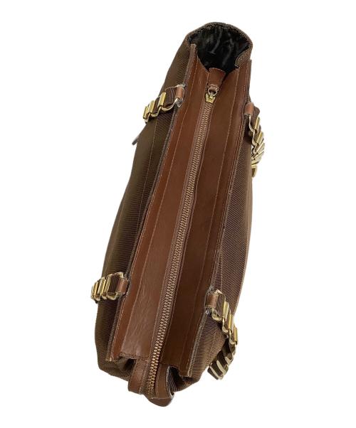 Salvatore Ferragamo（サルヴァトーレ フェラガモ）Salvatore Ferragamo (サルヴァトーレ フェラガモ) チェーンショルダーバッグ ブラウンの古着・服飾アイテム