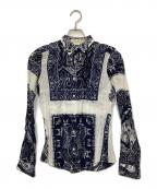 ETROエトロ）の古着「長袖シャツ」｜ブルー×ホワイト