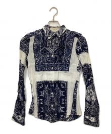 ETRO（エトロ）の古着「長袖シャツ」｜ブルー×ホワイト