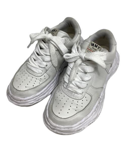 Maison MIHARA YASUHIRO（メゾン ミハラ ヤスヒロ）Maison MIHARA YASUHIRO (メゾン ミハラ ヤスヒロ) WAYNE LOW LEATHER LOW TOP ホワイト サイズ:40の古着・服飾アイテム