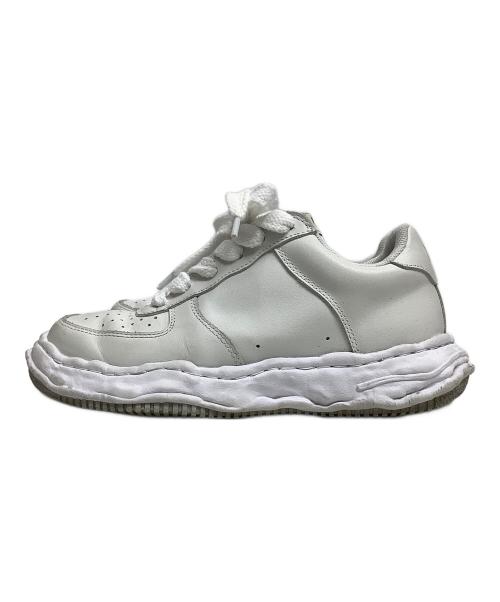Maison MIHARA YASUHIRO（メゾン ミハラ ヤスヒロ）Maison MIHARA YASUHIRO (メゾン ミハラ ヤスヒロ) WAYNE LOW LEATHER LOW TOP ホワイト サイズ:40の古着・服飾アイテム
