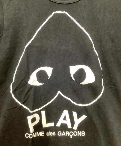 PLAY COMME des GARCONS（プレイコムデギャルソン）PLAY COMME des GARCONS (プレイコムデギャルソン) 半袖カットソー ブラック サイズ:Sの古着・服飾アイテム