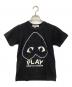 PLAY COMME des GARCONS（プレイコムデギャルソン）の古着「半袖カットソー」｜ブラック