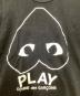 PLAY COMME des GARCONS (プレイコムデギャルソン) 半袖カットソー ブラック サイズ:S：5000円