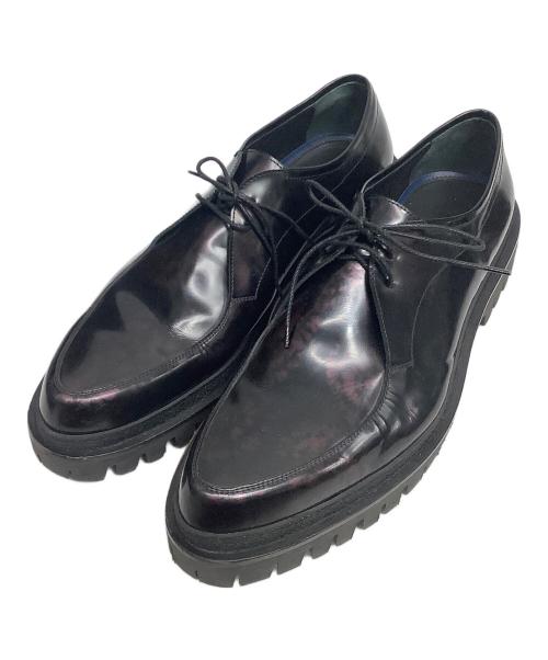 GUARDIANI（ガルディアーニ）GUARDIANI (ガルディアーニ) ビジネスシューズ ブラック×パープル サイズ:45の古着・服飾アイテム
