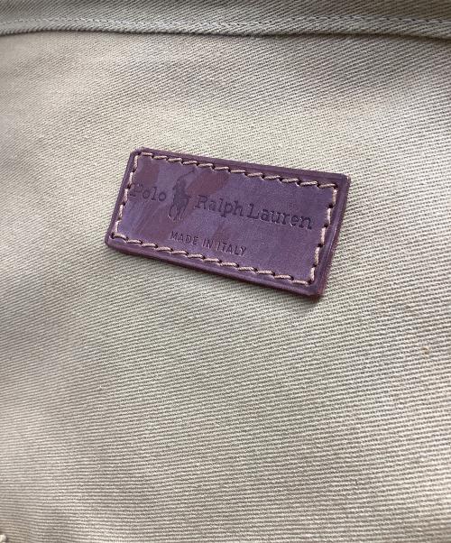 POLO RALPH LAUREN（ポロ・ラルフローレン）POLO RALPH LAUREN (ポロ・ラルフローレン) トラベルバッグ グリーン×ブラウンの古着・服飾アイテム