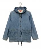SUPREMEシュプリーム）の古着「14SS Classic Logo Hooded Denim Parka」｜インディゴ