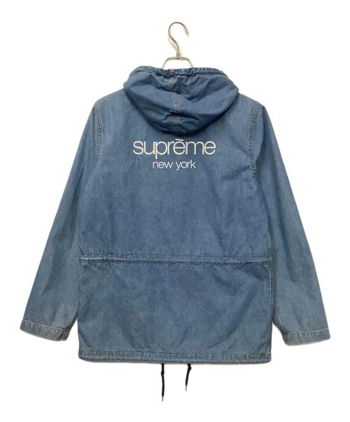 SUPREME（シュプリーム）Supreme (シュプリーム) 14SS Classic Logo Hooded Denim Parka インディゴ サイズ:Sの古着・服飾アイテム