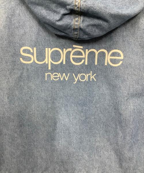 SUPREME（シュプリーム）Supreme (シュプリーム) 14SS Classic Logo Hooded Denim Parka インディゴ サイズ:Sの古着・服飾アイテム