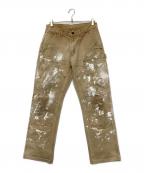 CarHarttカーハート）の古着「ダブルニーパンツ」｜ベージュ