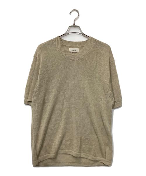 Ernie Palo（アーニーパロ）Ernie Palo (アーニーパロ) 半袖ニット ベージュ サイズ:44の古着・服飾アイテム