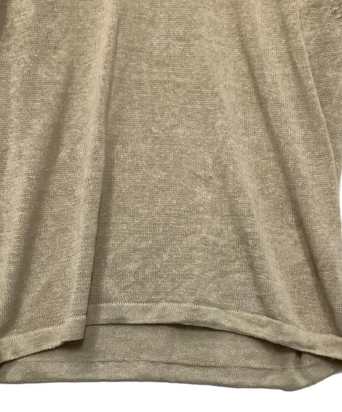 Ernie Palo（アーニーパロ）Ernie Palo (アーニーパロ) 半袖ニット ベージュ サイズ:44の古着・服飾アイテム