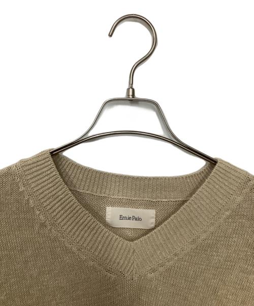 Ernie Palo（アーニーパロ）Ernie Palo (アーニーパロ) 半袖ニット ベージュ サイズ:44の古着・服飾アイテム