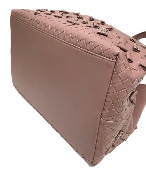 BOTTEGA VENETA（ボッテガベネタ）BOTTEGA VENETA (ボッテガベネタ) リボンレザートートバッグ ピンクの古着・服飾アイテム