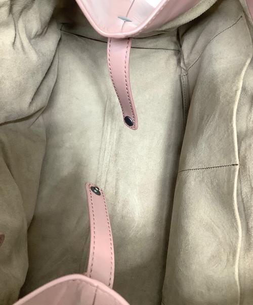 BOTTEGA VENETA（ボッテガベネタ）BOTTEGA VENETA (ボッテガベネタ) リボンレザートートバッグ ピンクの古着・服飾アイテム
