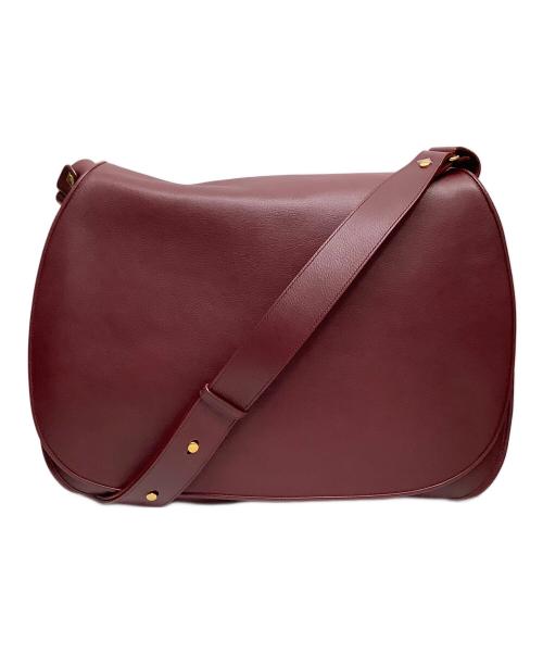 Cartier（カルティエ）Cartier (カルティエ) メッセンジャーバッグ ボルドーの古着・服飾アイテム