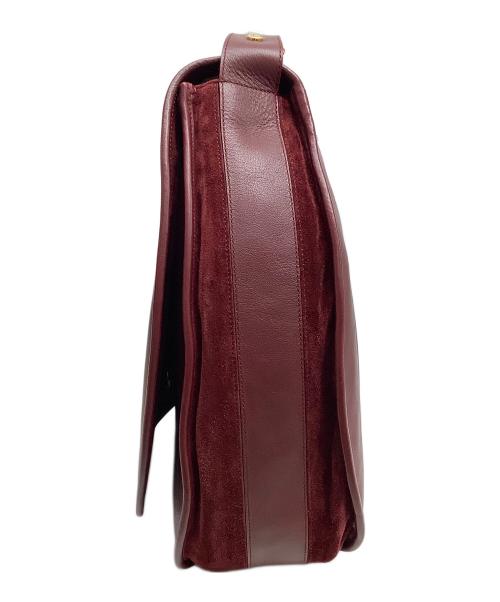 Cartier（カルティエ）Cartier (カルティエ) メッセンジャーバッグ ボルドーの古着・服飾アイテム