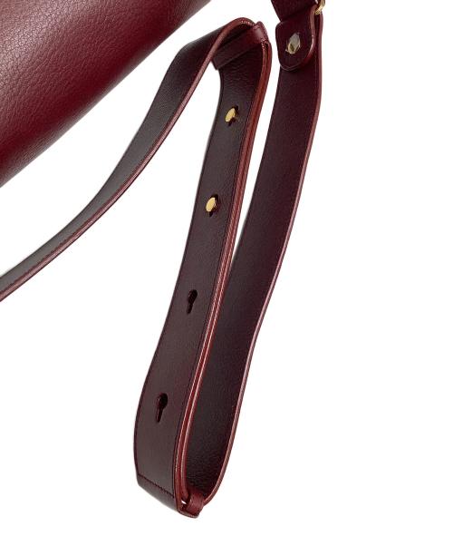 Cartier（カルティエ）Cartier (カルティエ) メッセンジャーバッグ ボルドーの古着・服飾アイテム