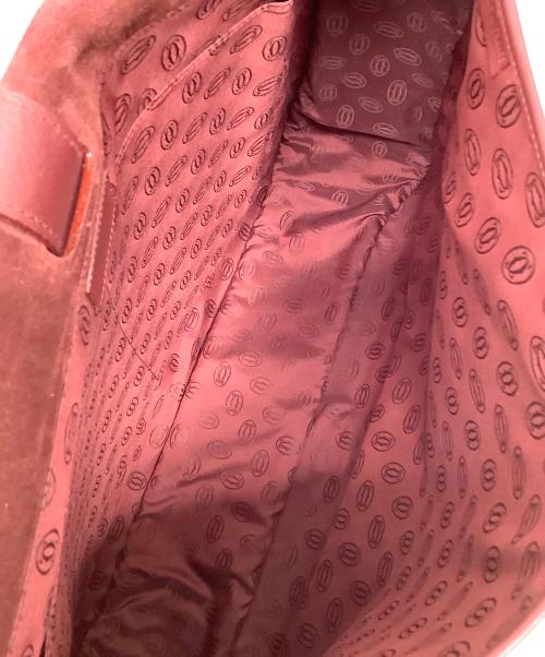 Cartier（カルティエ）Cartier (カルティエ) メッセンジャーバッグ ボルドーの古着・服飾アイテム