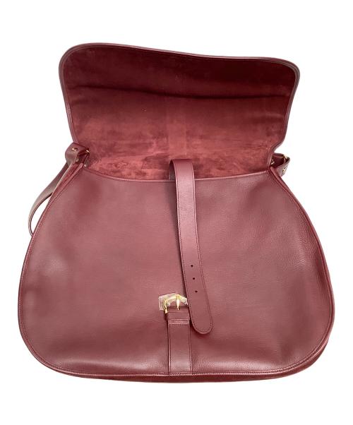 Cartier（カルティエ）Cartier (カルティエ) メッセンジャーバッグ ボルドーの古着・服飾アイテム