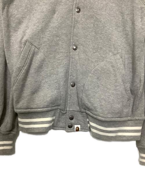 A BATHING APE（ア ベイシング エイプ）A BATHING APE (ア ベイシング エイプ) スタジャン グレー サイズ:Lの古着・服飾アイテム