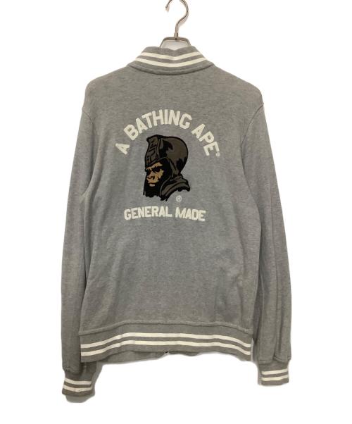 A BATHING APE（ア ベイシング エイプ）A BATHING APE (ア ベイシング エイプ) スタジャン グレー サイズ:Lの古着・服飾アイテム