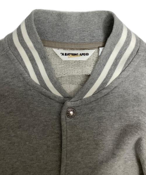 A BATHING APE（ア ベイシング エイプ）A BATHING APE (ア ベイシング エイプ) スタジャン グレー サイズ:Lの古着・服飾アイテム