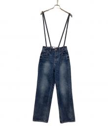 Healthy DENIM（ヘルシーデニム）の古着「デニムサスペンダーパンツ」｜インディゴ