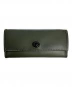 COACHコーチ）の古着「長財布」｜カーキ