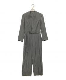 Mila Owen（ミラオーウェン）の古着「ウエストベルトジャケット風オールインワン」｜グレー