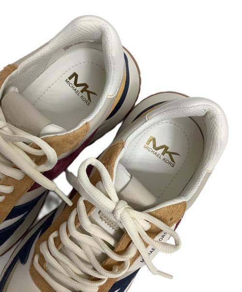 MICHAEL KORS（マイケル・コース）MICHAEL KORS (マイケルコース) ローカットスニーカー キャメル×ブルー サイズ:9.5Mの古着・服飾アイテム