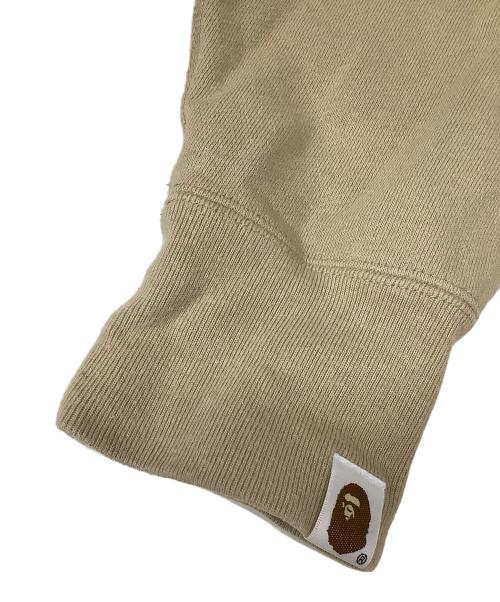 A BATHING APE（ア ベイシング エイプ）A BATHING APE (ア ベイシング エイプ) ハーフジップスウェット ベージュ サイズ:Mの古着・服飾アイテム