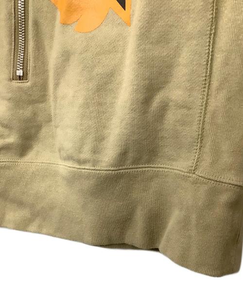 A BATHING APE（ア ベイシング エイプ）A BATHING APE (ア ベイシング エイプ) ハーフジップスウェット ベージュ サイズ:Mの古着・服飾アイテム