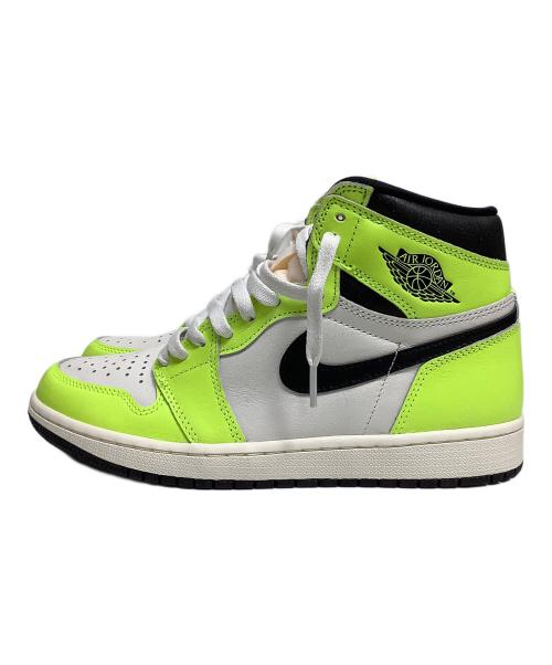 NIKE（ナイキ）NIKE (ナイキ) AIR JORDAN 1 RETRO HIGH OG ホワイト×イエロー サイズ:26.5の古着・服飾アイテム